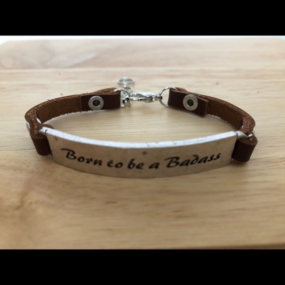 Inspirational Mantra Bracelet BORN TO BE A… - Picture 2 of 4